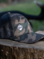 Camo Grey Diamond mesh back hat